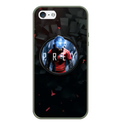 Чехол для iPhone 5/5S матовый Black logo prey