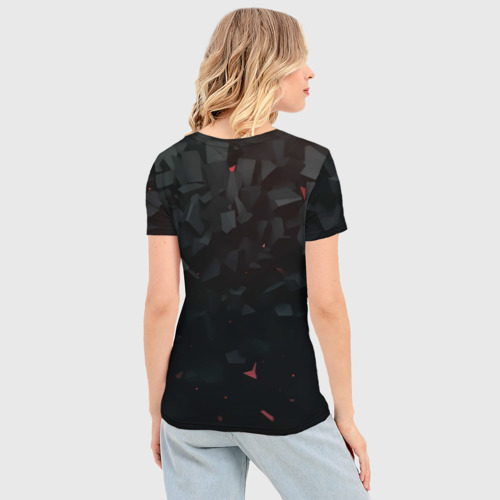 Женская футболка 3D Slim Black logo prey, цвет 3D печать - фото 4