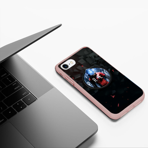 Чехол для iPhone 7/8 матовый с принтом Black logo prey, фото #5