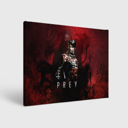 Холст прямоугольный Prey dark  red