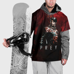 Накидка на куртку 3D Prey dark  red