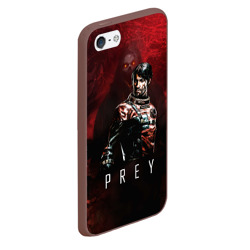 Чехол для iPhone 5/5S матовый Prey dark  red - фото 2