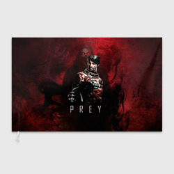 Флаг 3D Prey dark  red