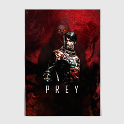 Постер Prey dark  red