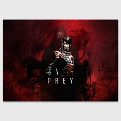 Поздравительная открытка Prey dark  red