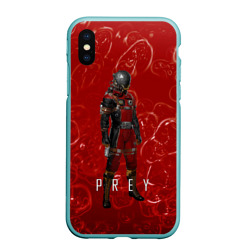 Чехол для iPhone XS Max матовый Prey blood horror