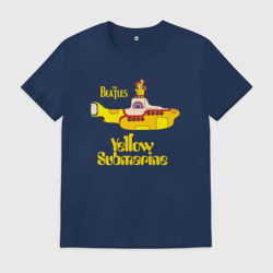 Мужская футболка хлопок On a Yellow Submarine