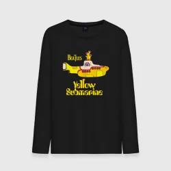 Мужской лонгслив хлопок On a Yellow Submarine