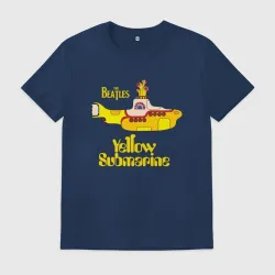 Мужская футболка хлопок On a Yellow Submarine