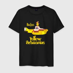 Мужская футболка хлопок On a Yellow Submarine