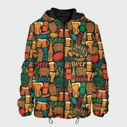Мужская куртка 3D Пиво Beer