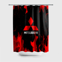 Штора 3D для ванной Mitsubishi Red Fire