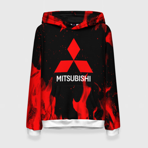 Женская толстовка 3D Mitsubishi Red Fire, цвет 3D печать