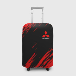 Чехол для чемодана 3D Mitsubishi Texture Red