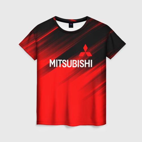 Женская футболка 3D [Mitsubishi] - Red Sport, цвет 3D печать