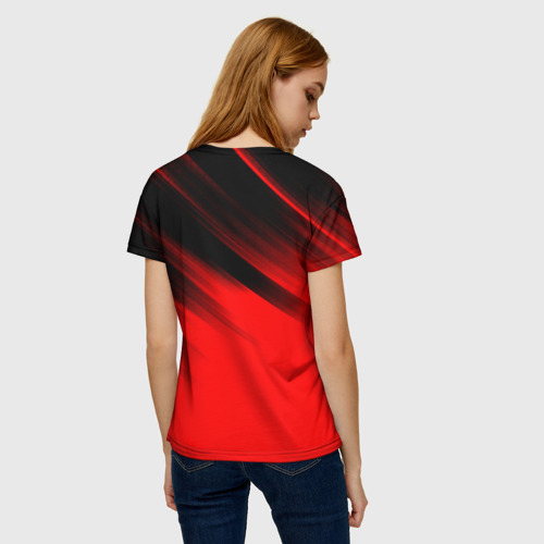 Женская футболка 3D [Mitsubishi] - Red Sport, цвет 3D печать - фото 4