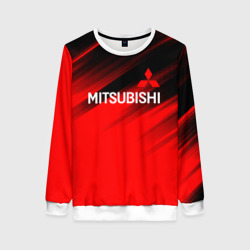 Женский свитшот 3D [Mitsubishi] - Red Sport