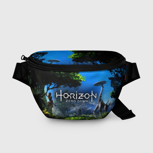 Поясная сумка 3D с принтом Horizon Zero Dawn Топ, вид спереди #2