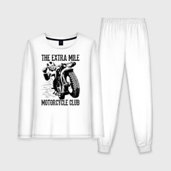 Женская пижама с лонгсливом хлопок Клуб мотоциклистов