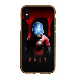 Чехол для iPhone XS Max матовый Prey Dark blood
