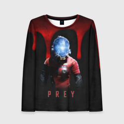 Женский лонгслив 3D Prey Dark blood