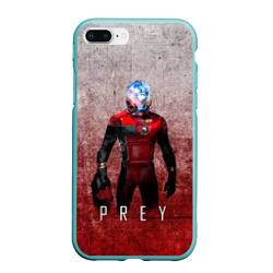 Чехол для iPhone 7Plus/8 Plus матовый Prey grey and blood