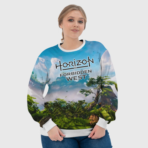 Женский свитшот 3D Horizon Forbidden West Хоризон Запретный Запад, цвет 3D печать - фото 6