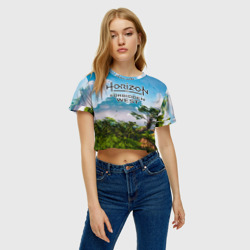 Женская футболка Crop-top 3D Horizon Forbidden West Хоризон Запретный Запад - фото 2