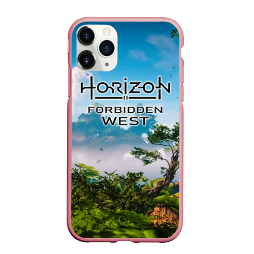 Чехол для iPhone 11 Pro Max матовый Horizon Forbidden West Хоризон Запретный Запад, цвет баблгам