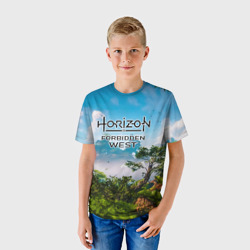 Детская футболка 3D Horizon Forbidden West Хоризон Запретный Запад - фото 2