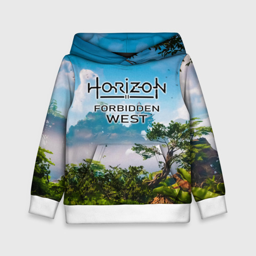 Детская толстовка 3D Horizon Forbidden West Хоризон Запретный Запад, цвет белый