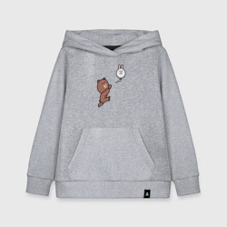 Детская толстовка хлопок Погоня за шариком-зайцем