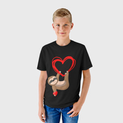 Детская футболка 3D Ленивая любовь - фото 2