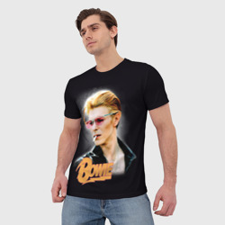 Мужская футболка 3D David Bowie Smoking - фото 2