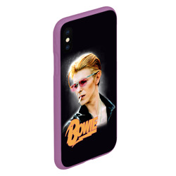 Чехол для iPhone XS Max матовый David Bowie Smoking - фото 2