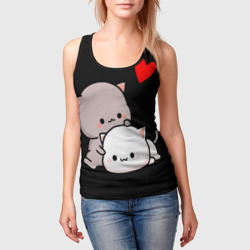 Женская майка 3D Котическая любовь - фото 2