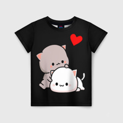 Детская футболка 3D Котическая любовь