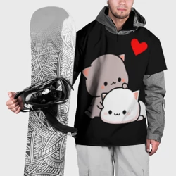 Накидка на куртку 3D Котическая любовь