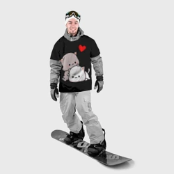 Накидка на куртку 3D Котическая любовь - фото 2