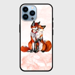 Чехол для iPhone 14 Pro Max Влюблённые Лисы Love