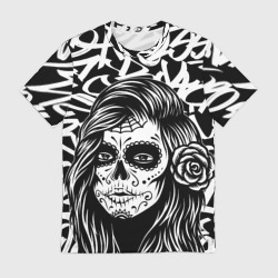 Мужская футболка 3D Тату королева