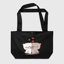 Пляжная сумка 3D Кошачья любовь навсегда Kitty love forever