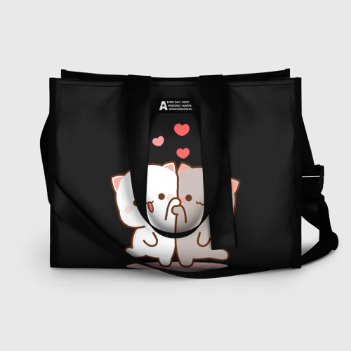 Сумка-шоппер 3D Кошачья любовь навсегда Kitty love forever
