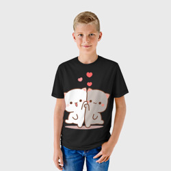 Детская футболка 3D Кошачья любовь навсегда | Kitty love forever - фото 2
