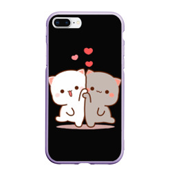 Чехол для iPhone 7Plus/8 Plus матовый Кошачья любовь навсегда Kitty love forever