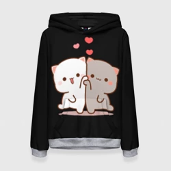 Женская толстовка 3D Кошачья любовь навсегда Kitty love forever