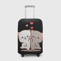Чехол для чемодана 3D Кошачья любовь навсегда Kitty love forever