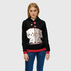 Женская толстовка 3D Кошачья любовь навсегда Kitty love forever - фото 2