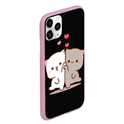 Чехол для iPhone 11 Pro Max матовый Кошачья любовь навсегда Kitty love forever - фото 2