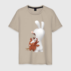 Мужская футболка хлопок Бешеный кролик и курица